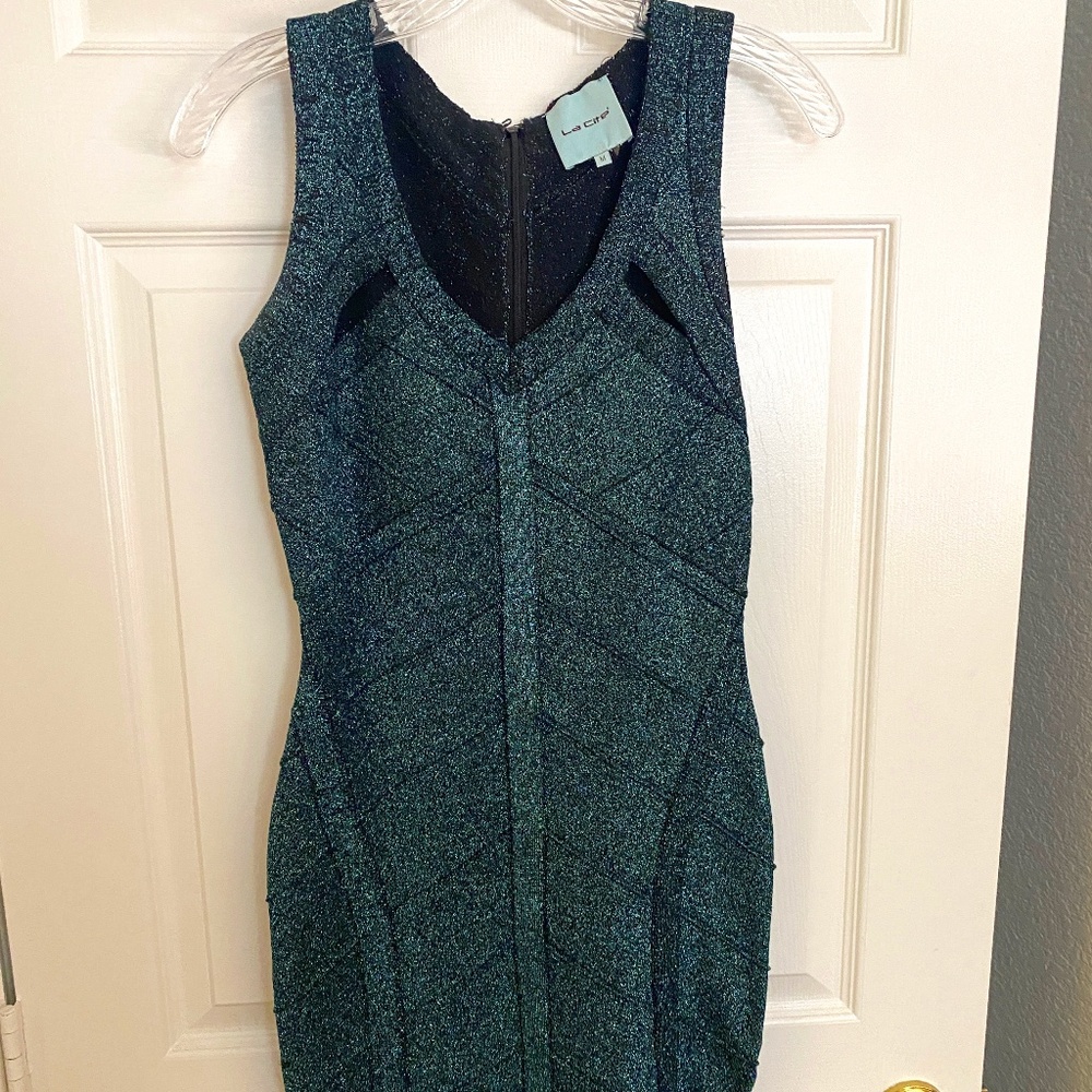 Dark Teal Bodycon Dress - Medium